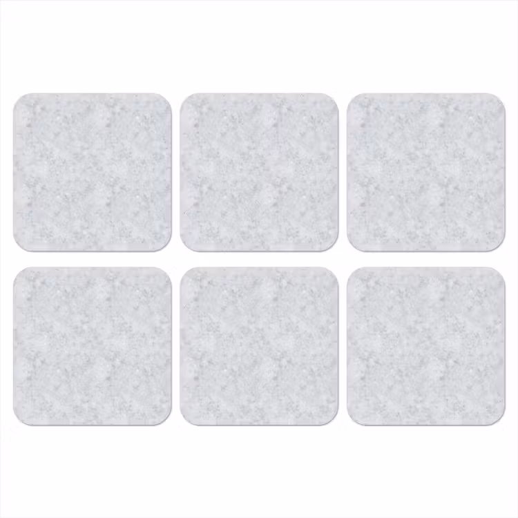 Grijs - Terrazzo-effect - Beton onderzetter kurk middel 366 -3d