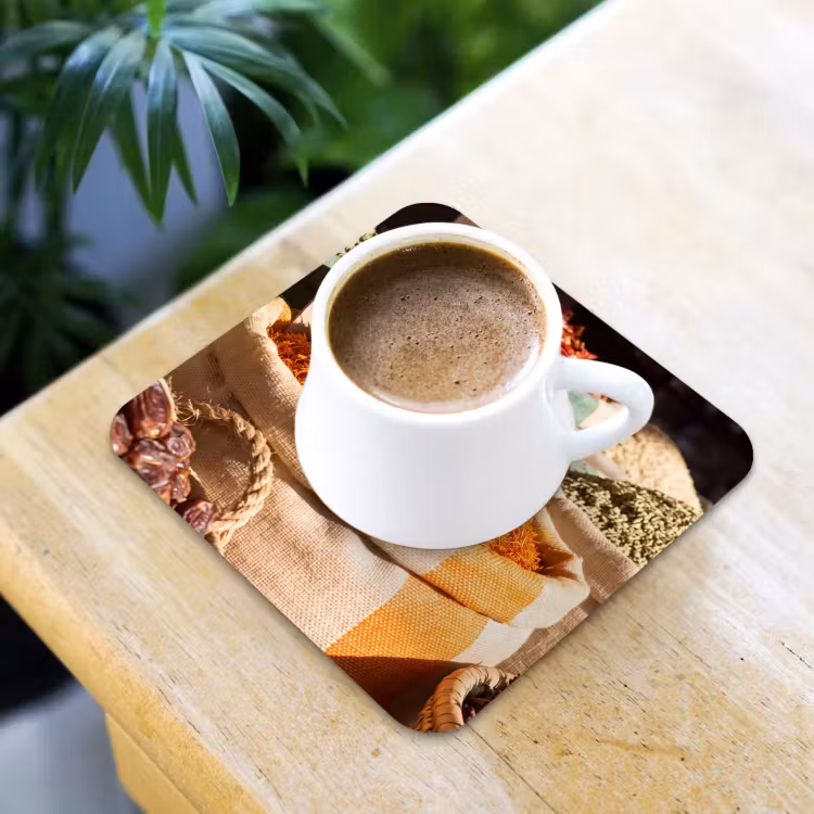 Coaster - Herbs - Market - Colorful - Kruiden - Markt - Kleurrijk onderzetter kurk middel