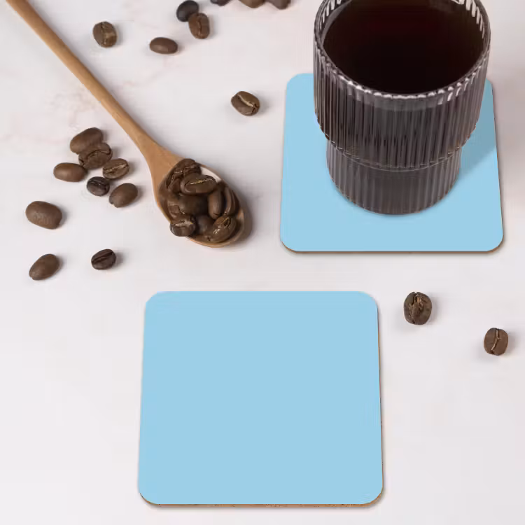Ice - Blue - Blauw onderzetter kurk middel 366 -sfeer2
