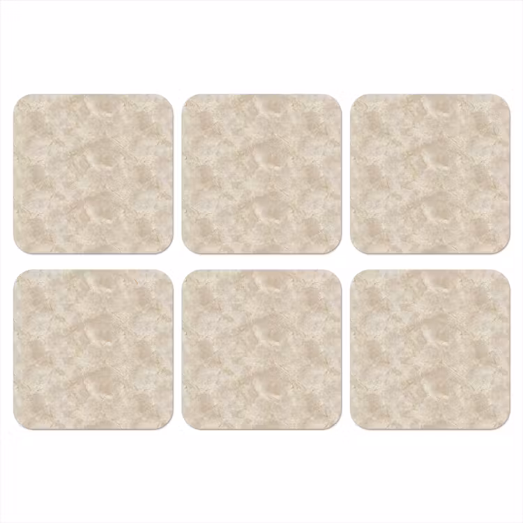 Lichtbeige - Marmer - Aders onderzetter kurk middel 366 -3d