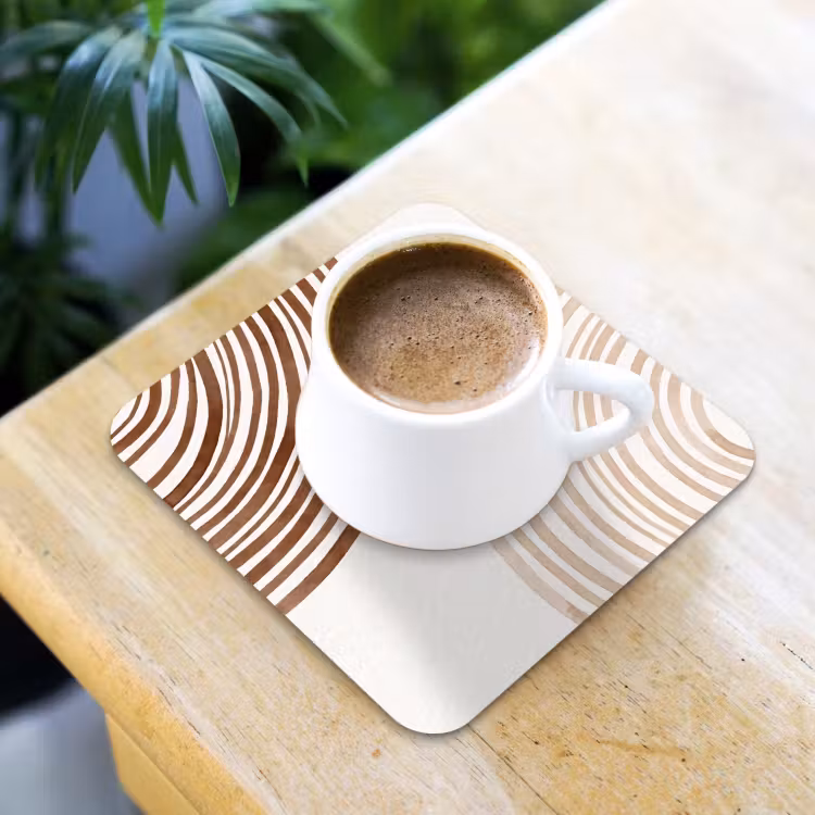 Coaster - Lines - Minimalist - Art - Lijnen - Minimalistisch - Kunst onderzetter kurk middel