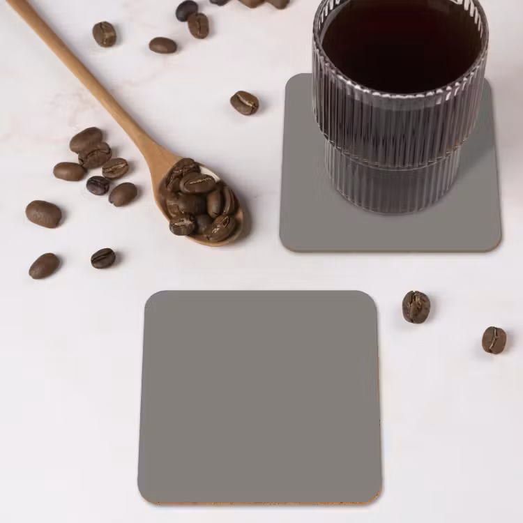 Mineral - Grey - Grijs onderzetter kurk middel 366 -sfeer2