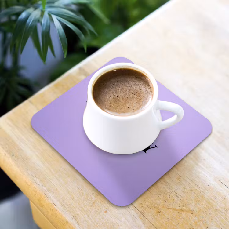 Maandag - Mok - Koffie - Paars onderzetter kurk middel -sfeer5