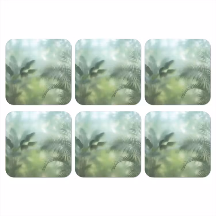 Natuur - Vervaagd - Groen - Abstract - Modern onderzetter kurk middel -3d