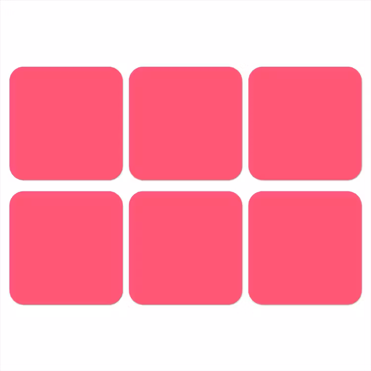 Neon - Flamingo - Roze onderzetter kurk middel 366 -3d