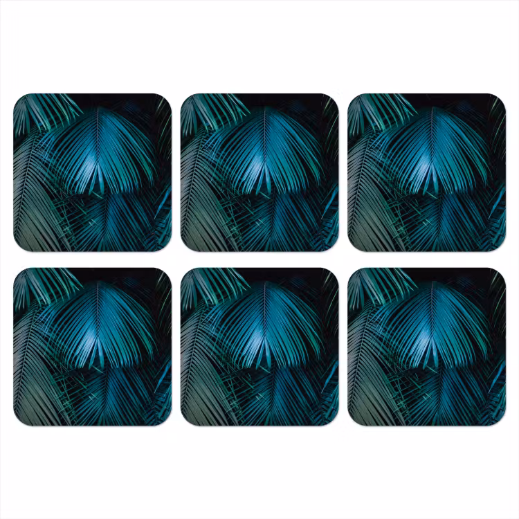 Palmblad - Tropisch - Natuur - Jungle onderzetter kurk middel -3d