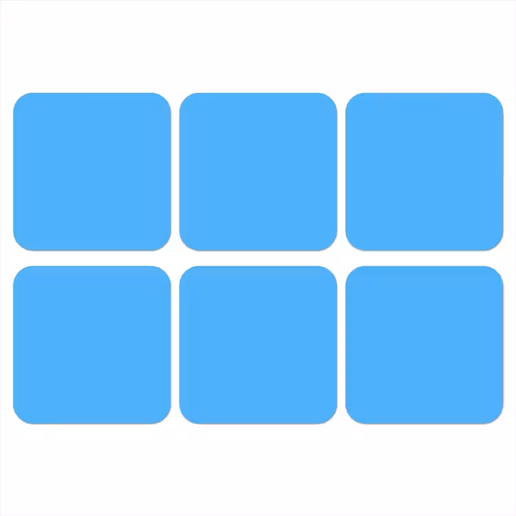 Sky - Blue - Blauw onderzetter kurk middel 366 -3d