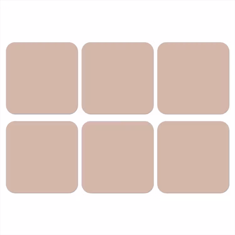 Soft - Clay - Nude onderzetter kurk middel 366 -3d