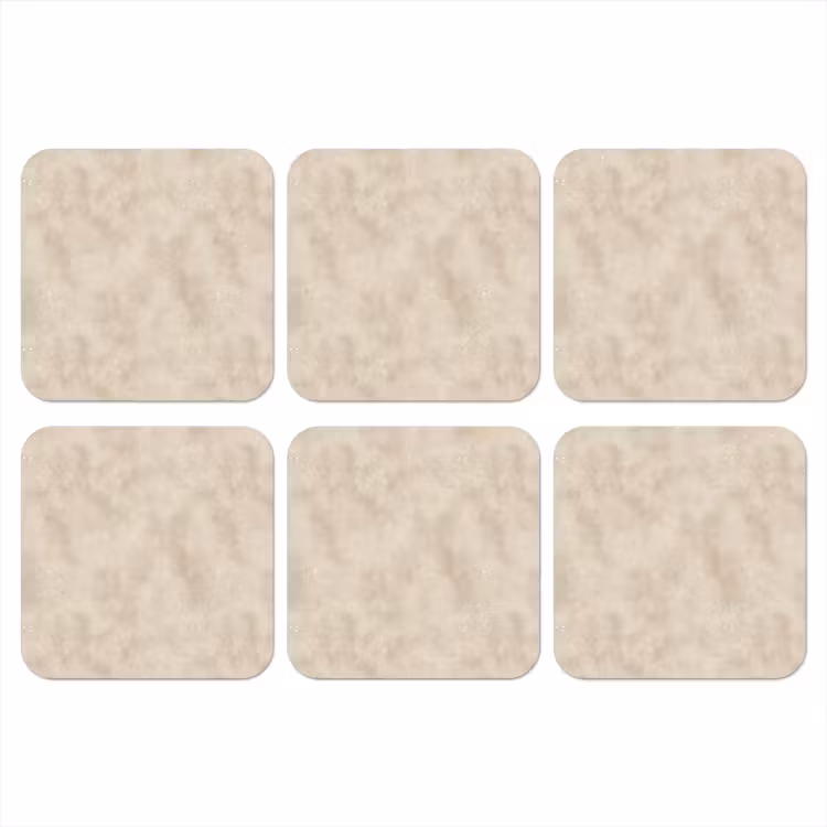 Structuur - Spikkels - Beige onderzetter kurk middel 366 -3d