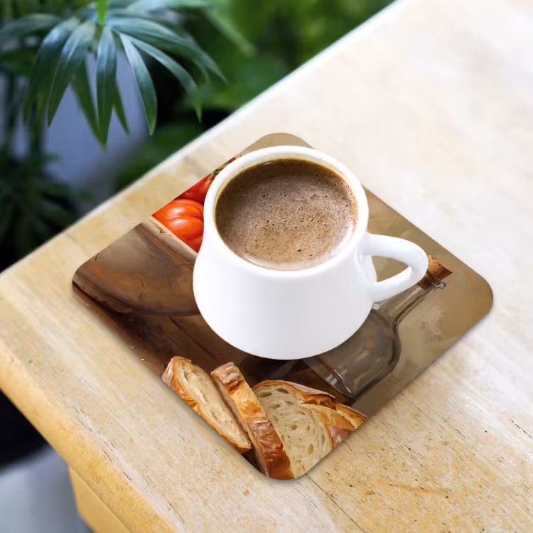 Coaster - Tomatoes - Bowl - Food - Tomaten - Kom - Eten onderzetter kurk middel