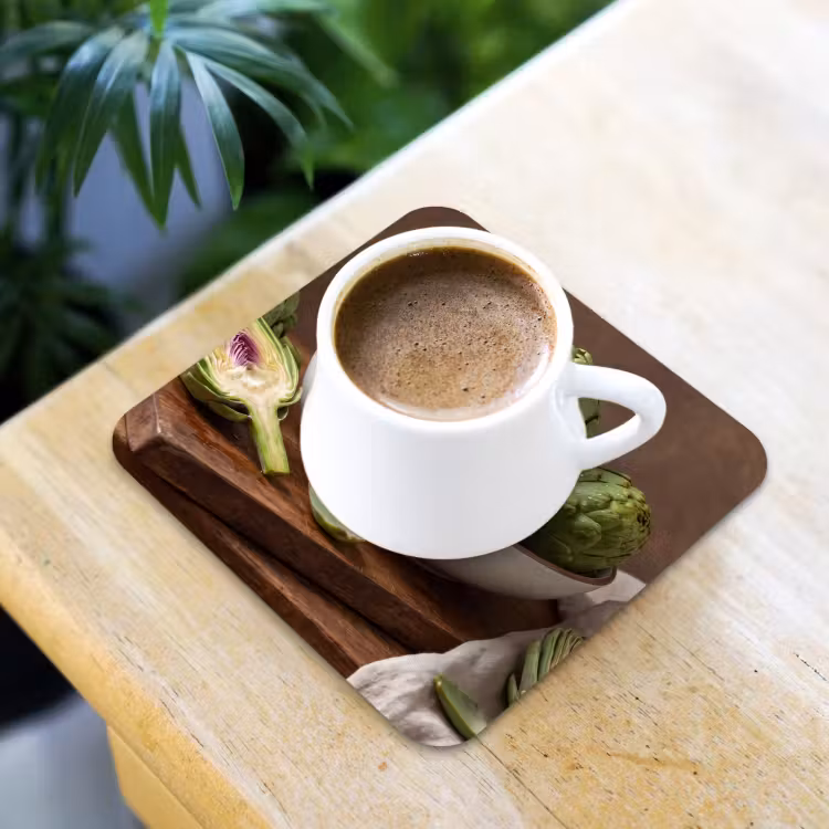 Coaster - Vegetables - Artichoke - Kitchen - Groenten - Artisjok - Keuken onderzetter kurk middel
