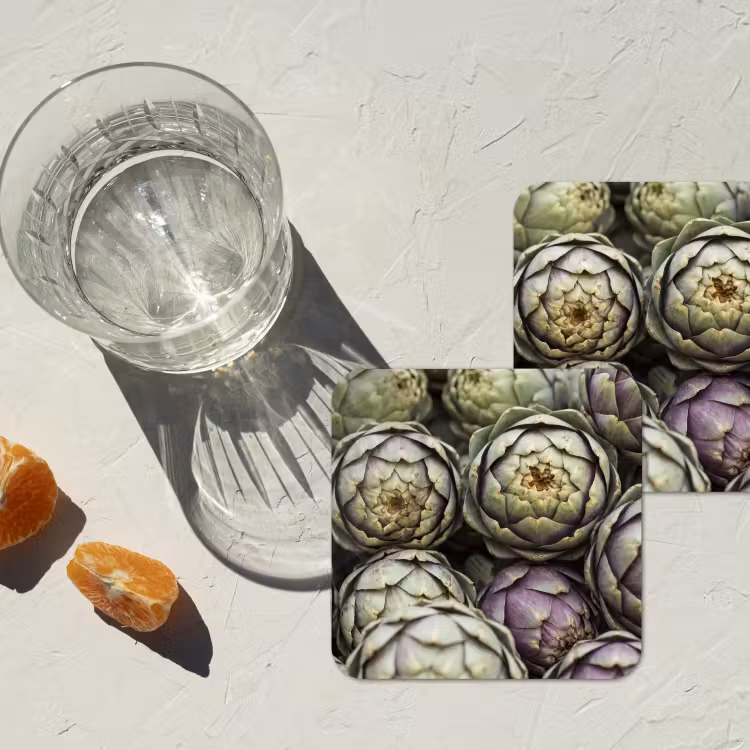 Coaster - Vegetables - Fresh - Food - Groenten - Vers - Eten onderzetter kurk middel