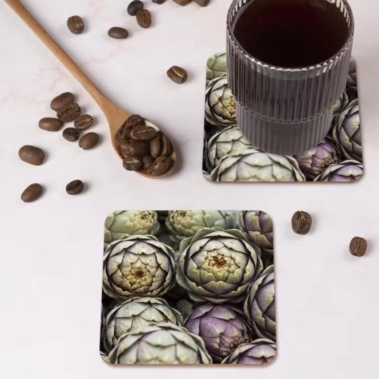 Coaster - Vegetables - Fresh - Food - Groenten - Vers - Eten onderzetter kurk middel