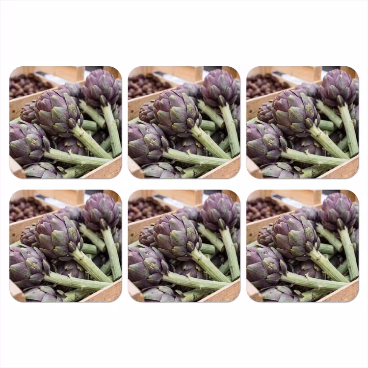 Coaster - Vegetables - Market - Fresh - Groenten - Markt - Vers onderzetter kurk middel