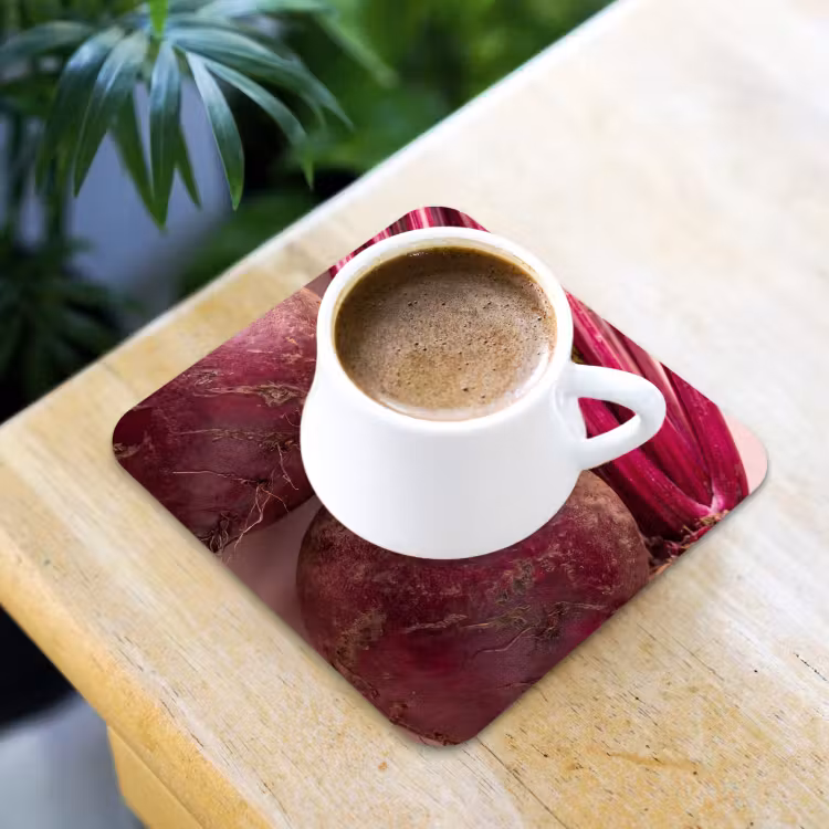 Coaster - Vegetables - Red - Fresh - Groente - Rood - Vers onderzetter kurk middel
