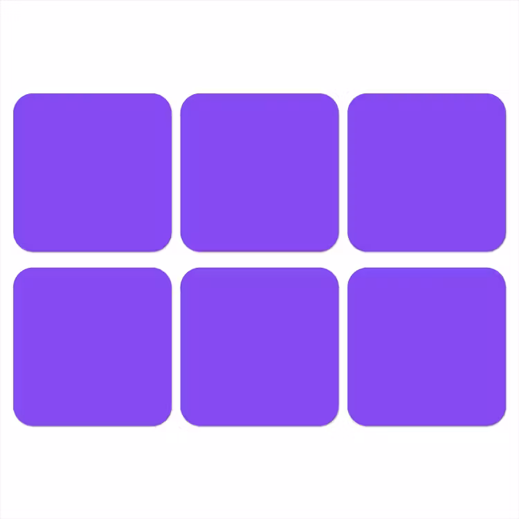 Vivid - Violet - Paars onderzetter kurk middel 366 -3d