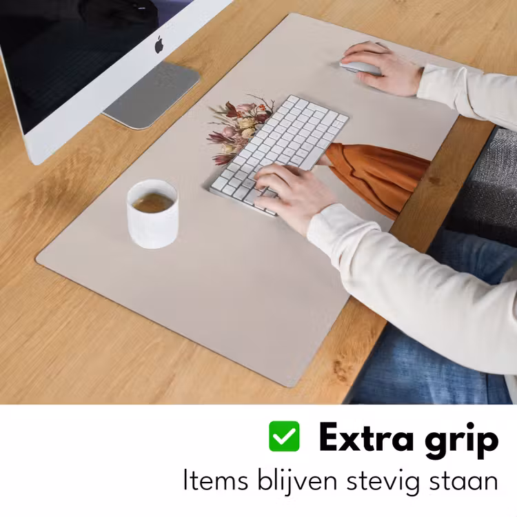 Gezicht - Boeket - Kleurrijk Muismat XXL klein -sfeer3