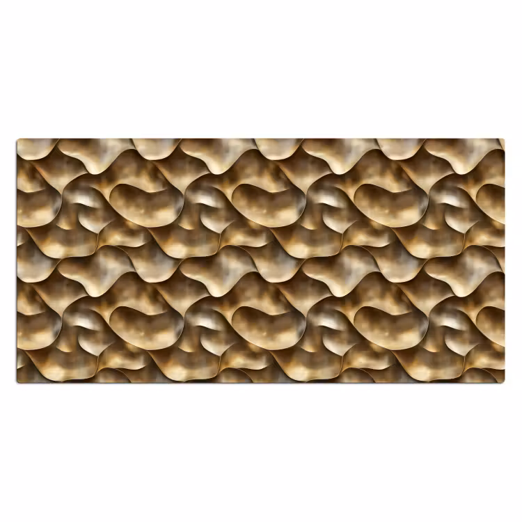 Abstract - Antiek - Goud Muismat XXL klein 681 -3d_leeg