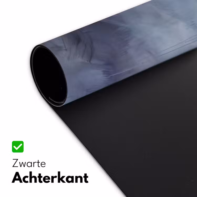 Abstract - Kwaststreken - Modern - Kunst - Grijs Muismat XXL klein -sfeer2