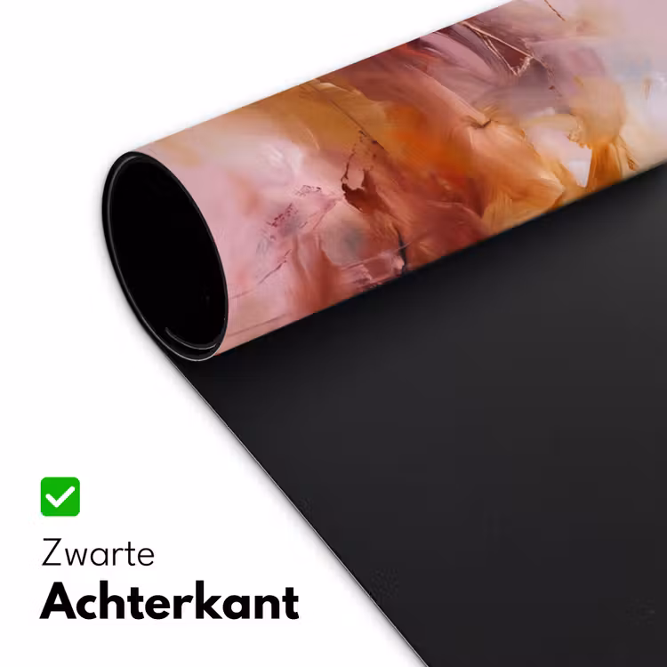 Abstract - Kleurrijk - Kunst - Modern - Roze-Rood Muismat XXL klein -sfeer2