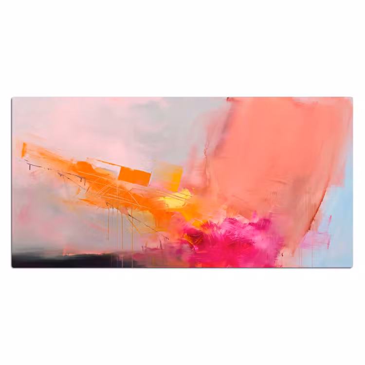 Abstract - Kleurrijk - Modern - Roze Muismat XXL klein -3d_leeg