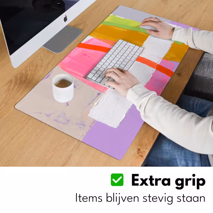 Abstract - Kleurrijk - Vormen - Modern - Kunst Muismat XXL klein -sfeer3
