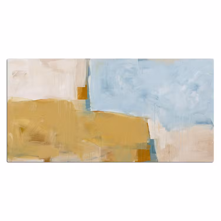 Abstract - Kleuren - Kunst - Modern - Blauw Muismat XXL klein -3d_leeg
