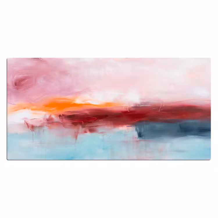 Abstract - Kleuren - Modern - Kunst - Roze Muismat XXL klein -3d_leeg