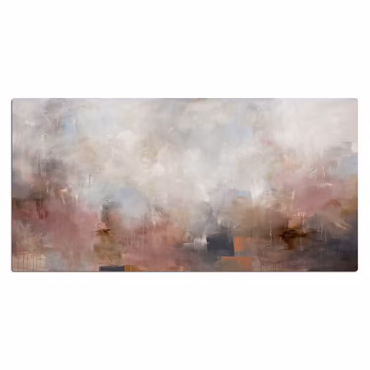 Abstract - Vloeiend - Kunst - Modern - Beige Muismat XXL klein -3d_leeg