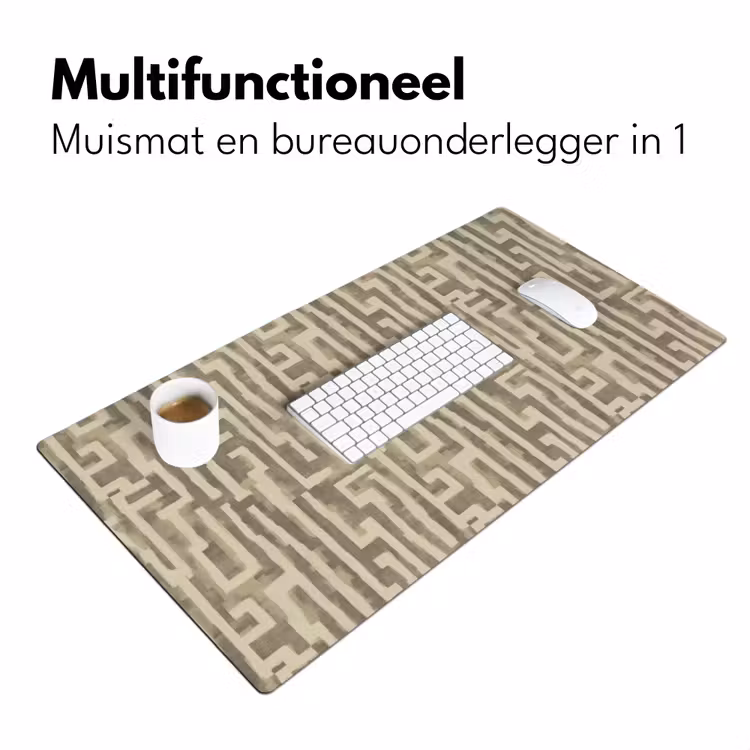 Abstract - Geometrisch - Groen Muismat XXL klein 681 -sfeer4