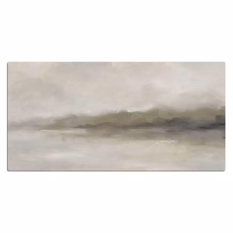 Abstract - Landschap - Nevel - Modern - Grijs Muismat XXL klein -3d_leeg