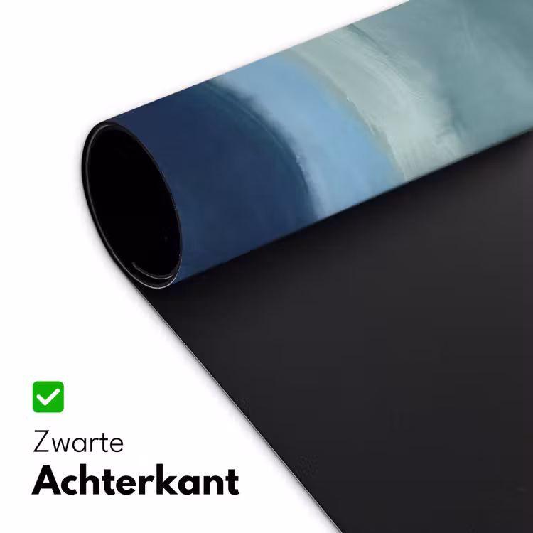 Abstract - Lagen - Rust - Modern - Blauw Muismat XXL klein -sfeer2