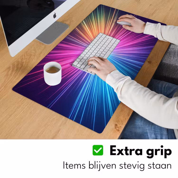Abstract - Light - Burst - Modern - Colorful Muismat XXL klein -sfeer3