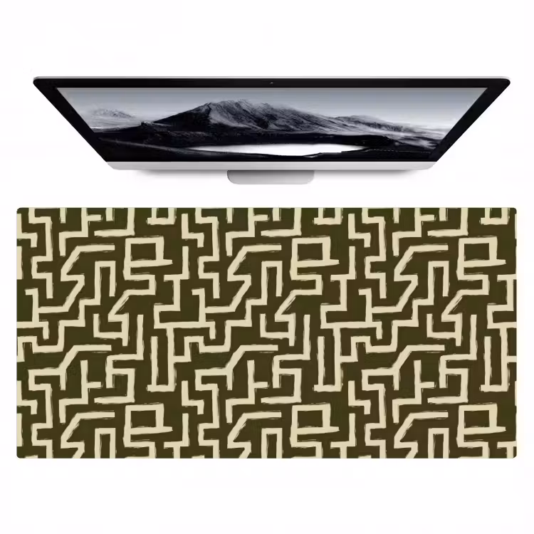 Abstract - Lijnen - Groen Muismat XXL klein 681 -zzz3d