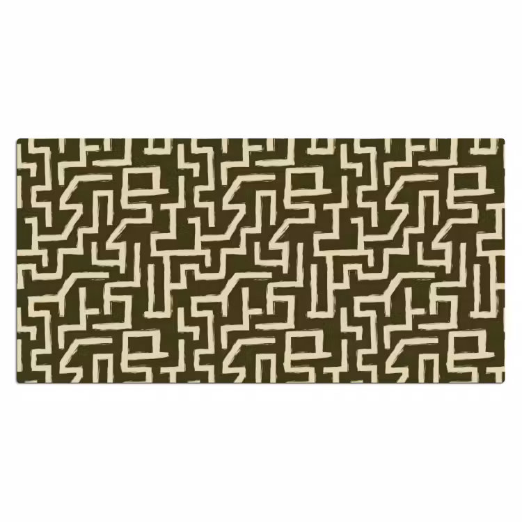 Abstract - Lijnen - Groen Muismat XXL klein 681 -3d_leeg