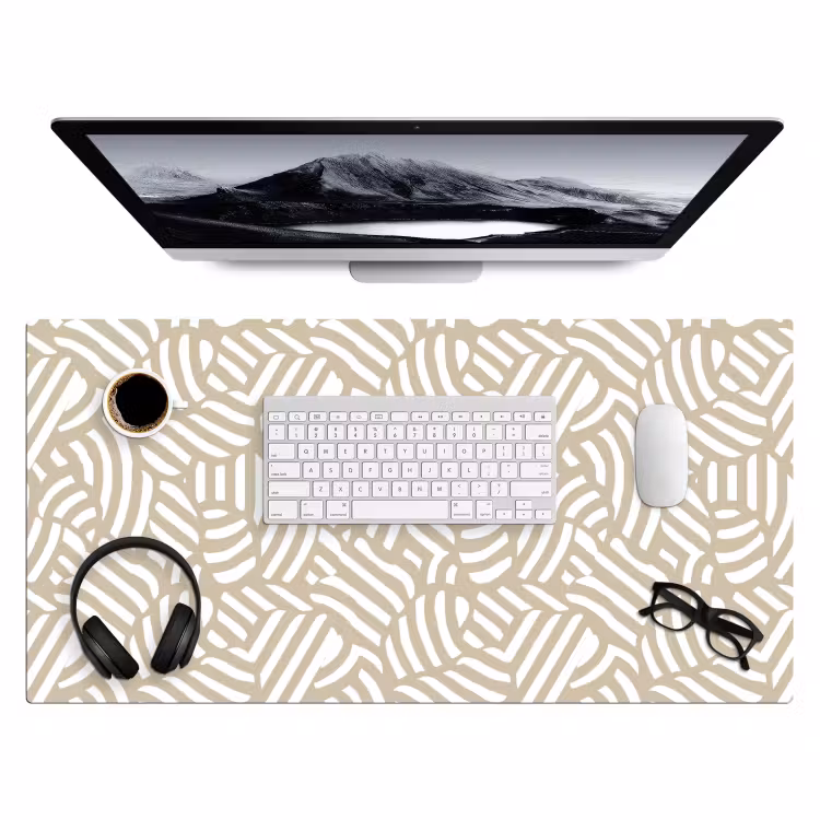 Abstract - Modern - Beige Muismat XXL klein 681 -3d