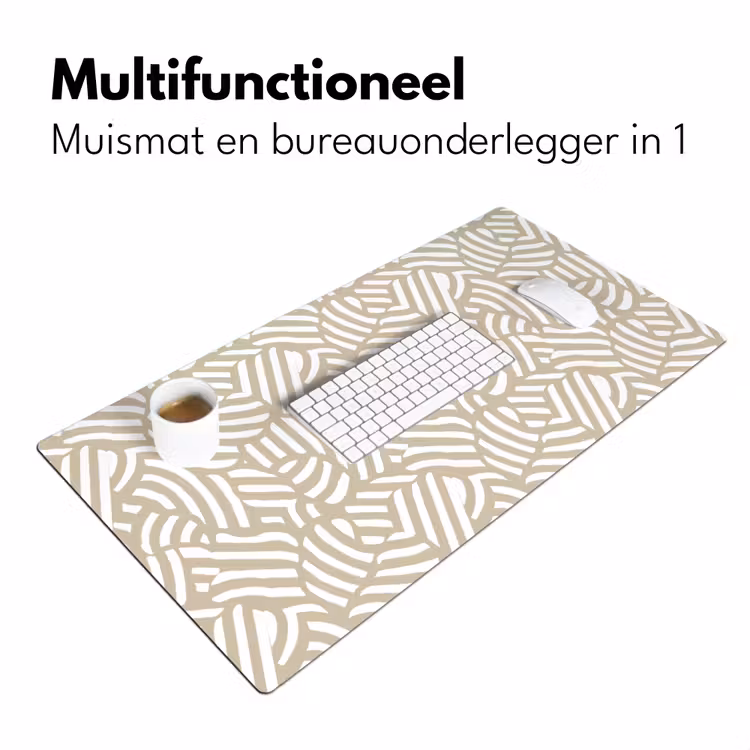 Abstract - Modern - Beige Muismat XXL klein 681 -sfeer4