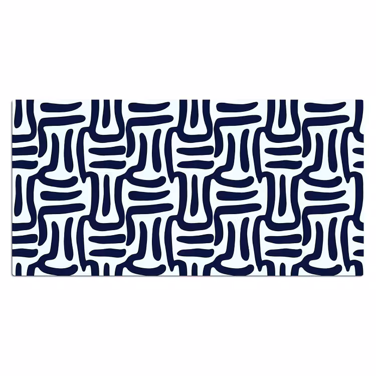 Abstract - Modern - Blauw Muismat XXL klein 681 -3d_leeg