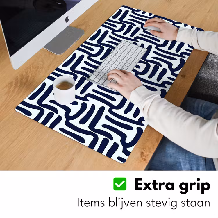 Abstract - Modern - Blauw Muismat XXL klein 681 -sfeer3