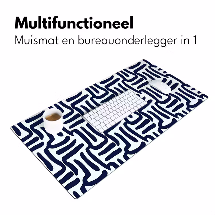 Abstract - Modern - Blauw Muismat XXL klein 681 -sfeer4