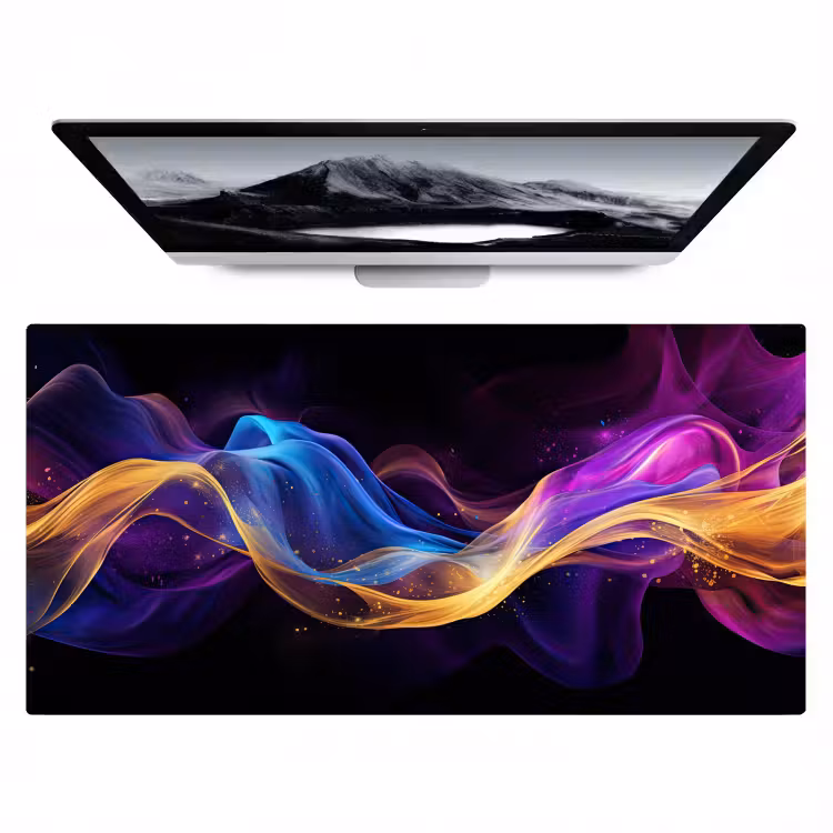 abstract-neon-goud-gaming Muismat XXL klein -zzz3d