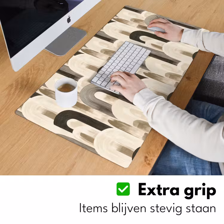 Abstract - Patroon - Bogen Muismat XXL klein 681 -sfeer3