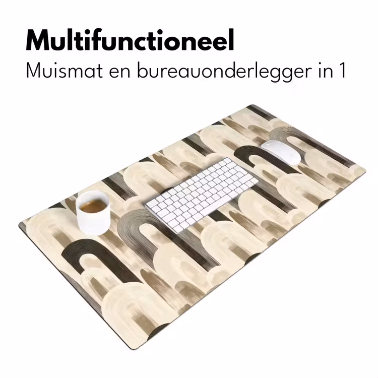 Abstract - Patroon - Bogen Muismat XXL klein 681 -sfeer4