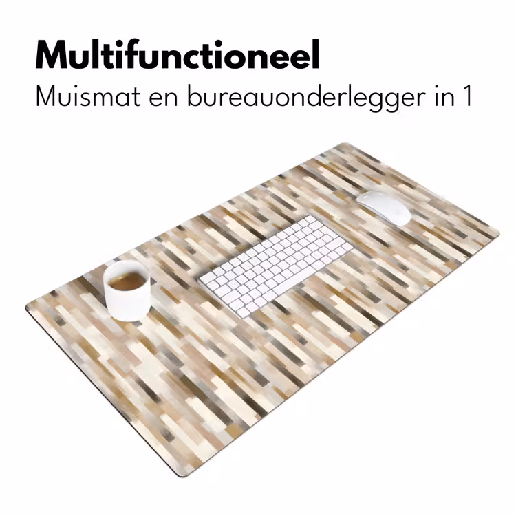 Abstract - Patroon - Kwaststreken Muismat XXL klein 681 -sfeer4
