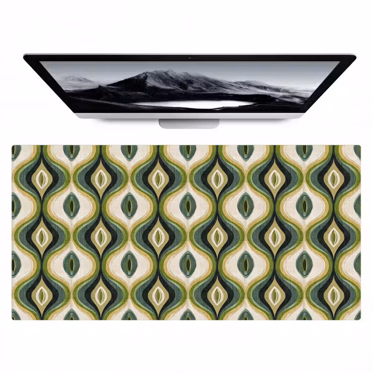 Abstract - Ritmisch - Groen Muismat XXL klein 681 -zzz3d