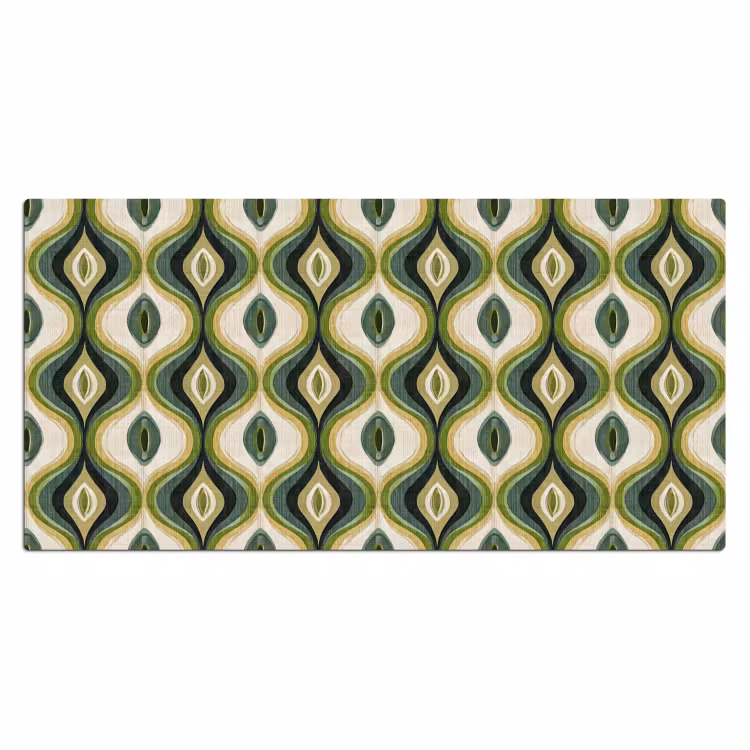 Abstract - Ritmisch - Groen Muismat XXL klein 681 -3d_leeg