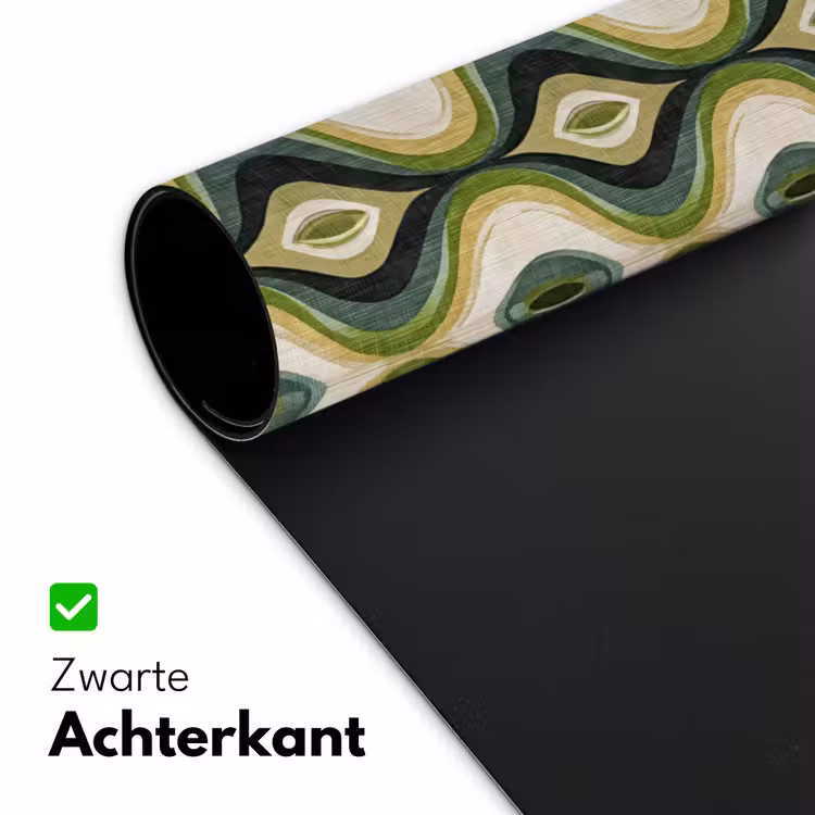 Abstract - Ritmisch - Groen Muismat XXL klein 681 -sfeer2