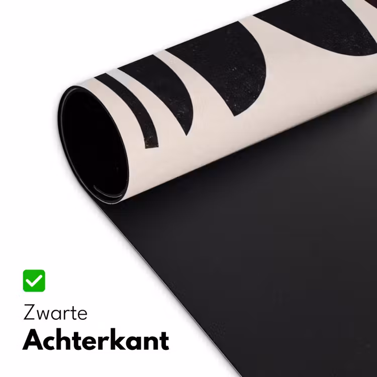 Desk Mat - Abstract - Shapes - Black - Abstract - Vormen - Zwart Muismat XXL klein