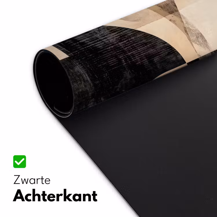 Abstract - Vormen - Modern - Beige Muismat XXL klein -sfeer2