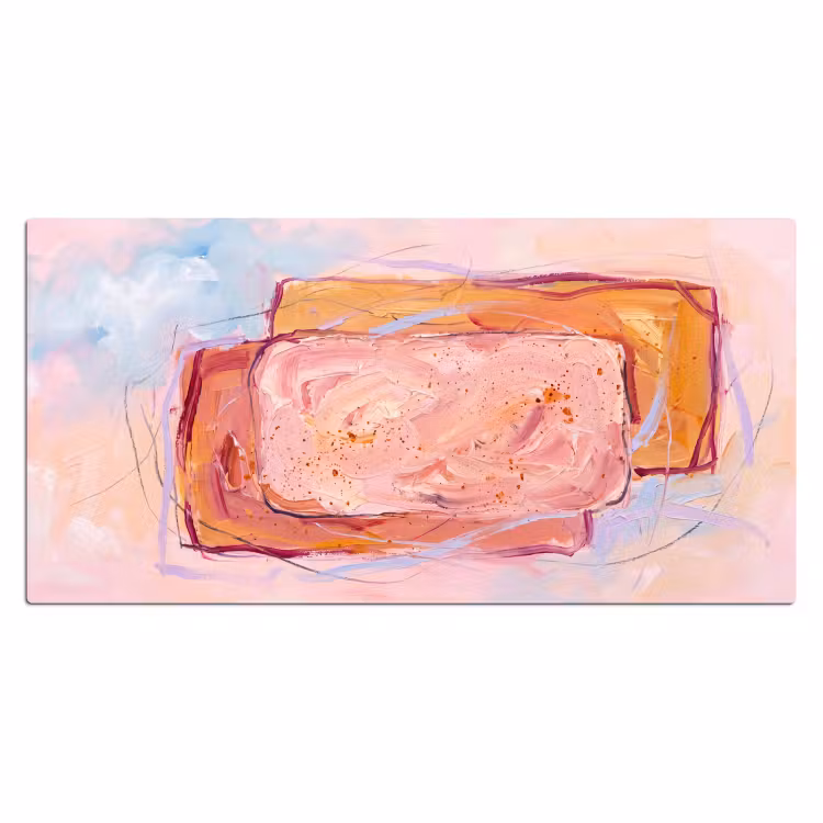 Abstract - Vormen - Modern - Roze Muismat XXL klein -3d_leeg